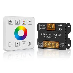 RF Контролер за RGB Многоцветна LED Лента с Дистанционен Ключ DC 5-24V 30A Комплект