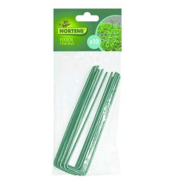 Скоби за геотекстил FIXSOL Nortene с PVC покритие 17 см (10 бр.)
