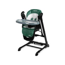 Столче За Хранене + Люлка шезлонг Indigo Black Green Caretero