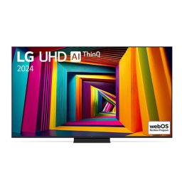 LG 65UT91003LA, 65" 4K UltraHD TV 4K (3840 x 2160), DVB-T2/C/S2, webOS 24 Smart TV, ThinQ AI, Alpha 5 AI 4K Gen7, WiFi, HDR10 pro, HLG, ALLM/HGiG, AI Upscaling, AI Sound(Virtual 9.1.2 Up-mix), AirPlay, Quick Card, HDMI eARC, CI, LAN, USB, Bluetooth, Cres