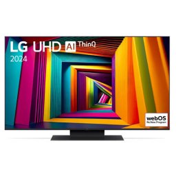 LG 50UT91003LA, 50" 4K UltraHD TV 4K (3840 x 2160), DVB-T2/C/S2, webOS 24 Smart TV, ThinQ AI, Alpha 5 AI 4K Gen7, WiFi, HDR10 pro, HLG, ALLM/HGiG, AI Upscaling, AI Sound(Virtual 9.1.2 Up-mix), AirPlay, Quick Card, HDMI eARC, CI, LAN, USB, Bluetooth, Cres