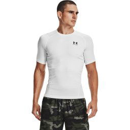 Тениска Under Armour Hg Armour Comp SS White/ Black XL