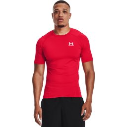 Тениска Under Armour Hg Armour Comp SS Red/ White XXL