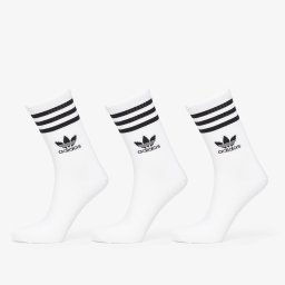 adidas Mid Cut Crew Sock 3-Pack White XL