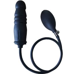 Пенис отливка - дилдо с помпа "KONSAL BLACK" 16 см