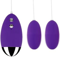 Двойно вибро яйце "PERING PURPLE" 2 x 5 см
