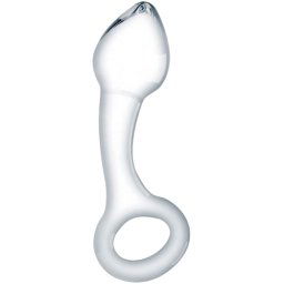 Стъклено дилдо Butt Plug "CRYSTAL DROP" 15 см