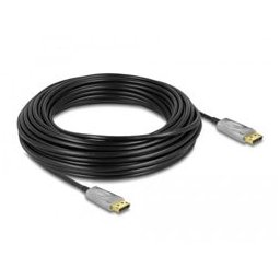 Кабел Delock 85887, от DisplayPort(м) към DisplayPort(м), 20m, черен, 8K@60Hz