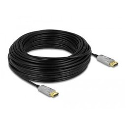Кабел Delock 85889, от DisplayPort(м) към DisplayPort(м), 30m, черен, 8K@60Hz