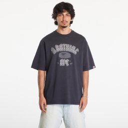 Тениска A BATHING APE Garment Dye Rhinestone Logo Relaxed Fit Short Sleeve Tee Charcoal XL