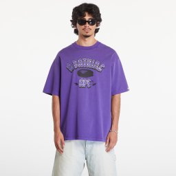Тениска A BATHING APE Garment Dye Rhinestone Logo Relaxed Fit Short Sleeve Tee Purple L