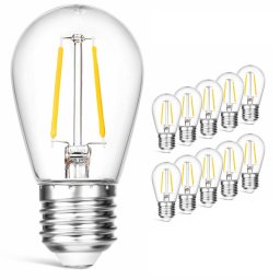 LED Крушки Нечупливи S14 2W E27 220V Комплект 10бр