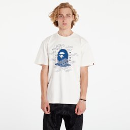 Тениска A BATHING APE 31St Anniversary Japan Ape Head Tee Ivory XL