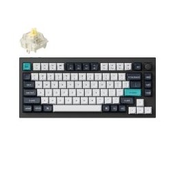 Keyboard Q1 MAX Gateron Jupiter Banana Switch Carbon Black