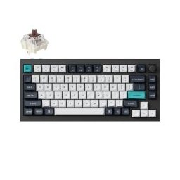 Keyboard Q1 MAX Gateron Jupiter Brown Switch Carbon Black