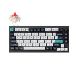 Keyboard Q1 MAX Gateron Jupiter Red Switch Carbon Black