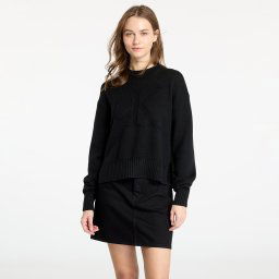 Пуловер Calvin Klein Jeans Intarsia Loose Sweater Black S
