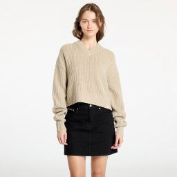 Пуловер Calvin Klein Jeans Chunky V-Neck Sweater Pelican L