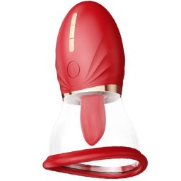 Вагинален и клиторен стимулатор "ADORAMOR RED" 13 см