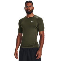 Тениска Under Armour HG Armour Comp SS Green XXXL