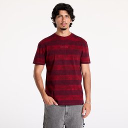 Тениска Tommy Jeans Regular Classic Overdyed Tee Deep Rouge/ Heritage Pink Stripe M