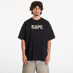 Тениска A BATHING APE Rhinestone Logo Relaxed Fit Short Sleeve Tee Black L