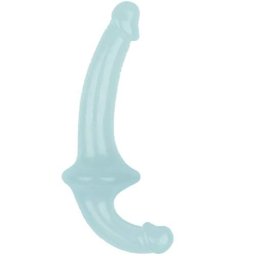 Двойна пенис отливка за Strap-On "LUMINO PLAY" 15 х 12 см Фосфоресцираща