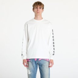 Тениска PLEASURES Oe Heavyweight Long Sleeve Tee White XL