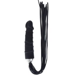 Пенис отливка с камшик "DILDO WHIP" 14 см.