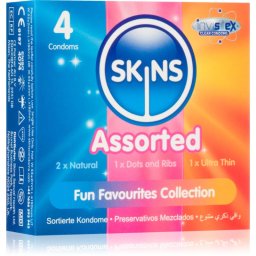 Skins Assorted презервативи смес Vanilla 4 бр.