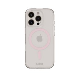 Гръб Holdit MagSafe Case за iPhone 16 Pro - Розов/Прозрачен