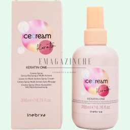 Inebrya Кератинов спрей 15 в 1 без изплакване 200 мл. Ice Cream Keratin One Multi-Action