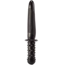 Двойна отливка - дилдо силиконов меч "CLAUDY BLACK" 35 см