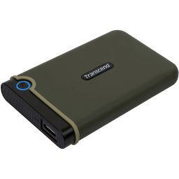 Портативен външен диск Transcend StoreJet 25M3 2TB, Military Green
