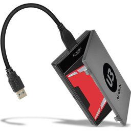 AXAGON ADSA-1S6 - USB 3.0 - SATA 6G adapter + case for 2.5" SSD/HDD