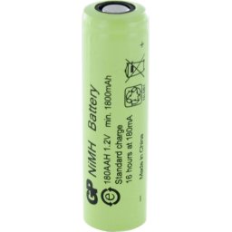 Акумулаторна Батерия R6 AA 180AAH-B 1800mAh NiMH 1 бр. BULK Industrial GP - GP-BR-R6-1800-BULK