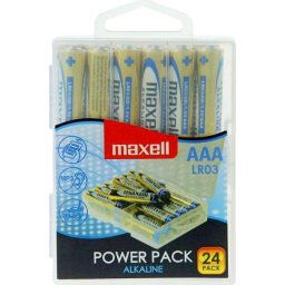 Алкални батерии MAXELL LR03 1.5V AAA - 24 бр. блистер PVC case