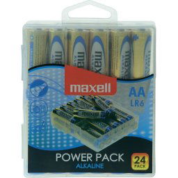 Алкални батерии MAXELL LR6 1,5V AA 24 бр. блистер PVC case - ML-BA-LR6-24PK