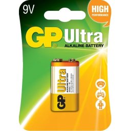 Алкална батерия GP ULTRA 6LF22 /6LR61/ /9V/ 1 бр. GP 1604U/1604AU