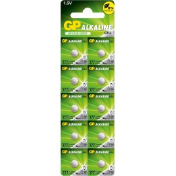 Бутонна алкална батерия GP177 LR-626/ 10 бр./pack цена за 1 бр./ AG4 1.55V GP