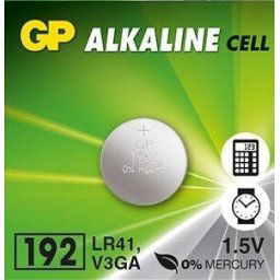 Бутонна алкална батерия GP192 LR-41 - 1.55V AG3 - цена за 1 бр.