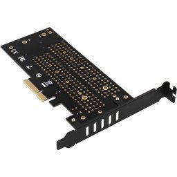 AXAGON PCEM2-D PCI-E 3.0 4x - DUAL M.2 SSD NVMe/SATA