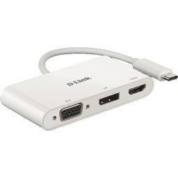 USB хъб D-Link 3-in-1 USB-C to HDMI/VGA/DisplayPort Adapter