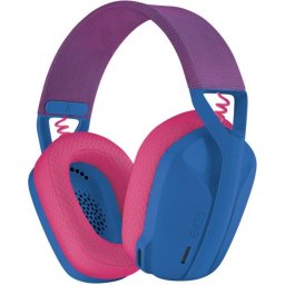 Геймърски безжични слушалки Logitech G435 Lightspeed Wireless, Микрофон, Син/Розов