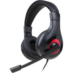 Геймърски слушалки Nacon Bigben Nintendo Switch Headset V1, Микрофон, Черен/Червен