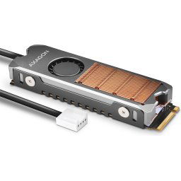 AXAGON CLR-M2FAN - Copper heatsink with fan for M.2 SSD disks 2280