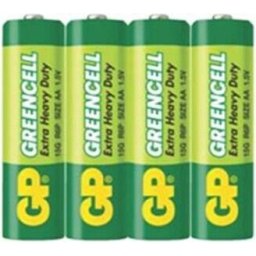 Цинк карбонова батерия GP R6 GREENCELL 15G-S4 /4 бр. в опаковка/ shrink 1.5V