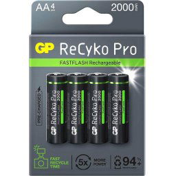Акумулаторна Батерия GP R6 AA 2000mAh ReCyko Pro Photoflash - 4 бр. в опаковка