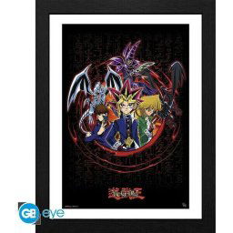 GBEYE YU-GI-OH! - Framed print "Joey Yugi Kaiba" (30x40)