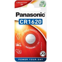 Бутонна батерия PANASONIC CR-1620, 3V, Литиева